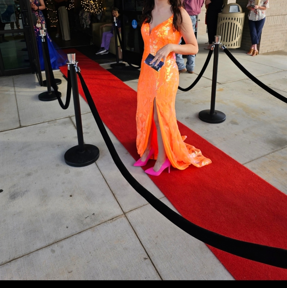 Orange Prom Dress size XS